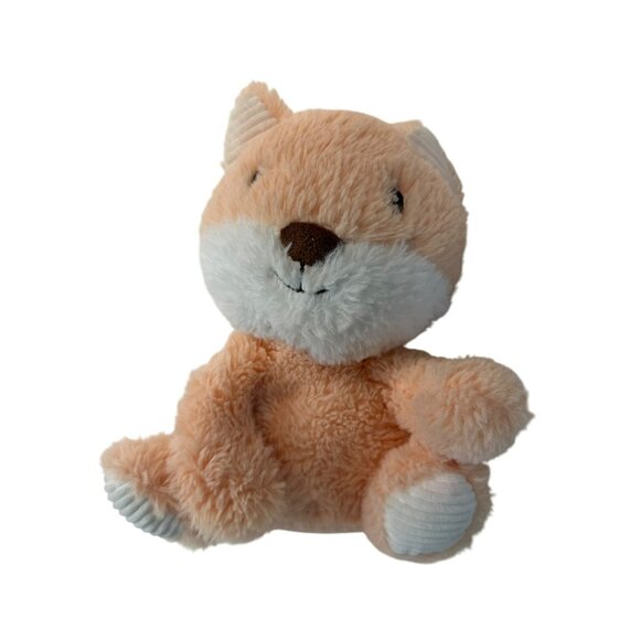 Spark Create Imagine Soft Plush Fox Toy 9” Baby Crinkle Rattle Sensory - Picture 1 of 6